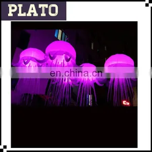 Purple Inflatable Jellyfish Scaleph LED Light, Decoration for Trade Show thumbnail-1