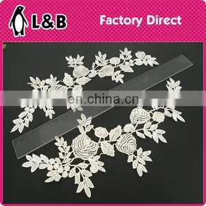 2017custom Fancy Flower Lace Patch/applique thumbnail-1