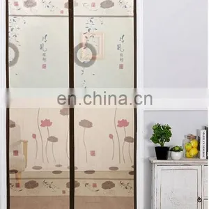 OEM&ODM Printing Magnetic Screen Door With Top Lace thumbnail-1