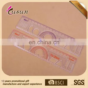 High Quality Plastic Straight Ruler With Protractor thumbnail-6