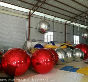 Holidays Decorations Large Hanging Pvc Gold Inflatable Mirror Ball Balloon With Wholesale Price thumbnail-2