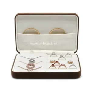 Velvet Jewelry Box Storage Box High-end Exquisite Earrings Ring Bracelet Necklace Simple Portable Small Jewelry Box thumbnail-5