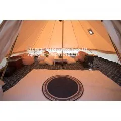 5m Canvas Bell Tent Custom Canvas Bell Tent Large Camping Tents Cotton Canvas Tent Supplier thumbnail-1