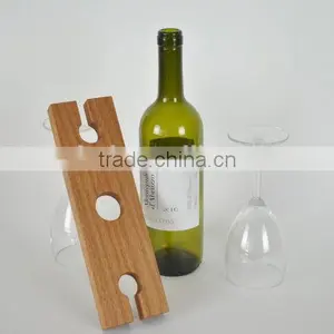 Custom Made Solid Wooden Wine and Glasses Organizer Rack thumbnail-2