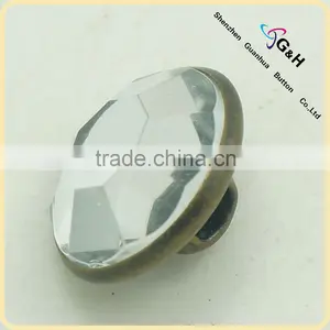 White Aryclic Loop Button for Clothing thumbnail-1