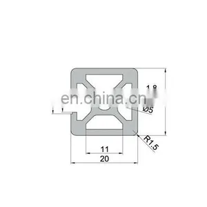 SHENGXIN 3d Printer Linear Custom Color Aluminum Extruded 2020 v Slot thumbnail-2