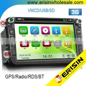 Erisin ES8405V 8 Inch 2 Din Car DVD Player for TIGUAN CADDY GOLF 5 thumbnail-1