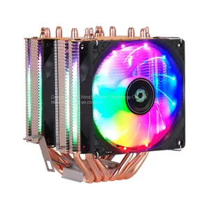 LIUYUEFENG X600 CPU Cooler 6 Heat Pipes With RGB Fan 3pin PWM 90mm CPU Fan for Computer LGA775/115x/1366 AM2/AM3/AM4 thumbnail-1