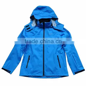 Seam Taped Waterproof Hoody Mens Clothing With Detachable Hood thumbnail-1