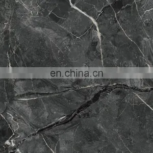 New Age Infinite Connect Design Black Color Nature Marble Looks Like a Whole Piece Big Size Marble Floor Tile thumbnail-2