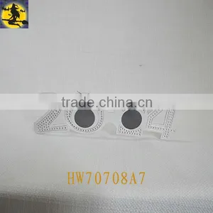 White New Year Sunglasses With Diamond thumbnail-1