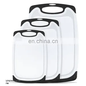Best Quality Plastic Cutting Board Set 3-Piece All-Purpose Non-Slip Plastic Cutting Board Set Dishwasher Safe Chopping Bords thumbnail-5