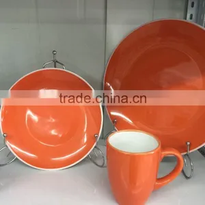 Solid Color Porcelain Tableware From China Supplier Shenzhen Porcelainceramic Breakfast Dinnerware Set thumbnail-1