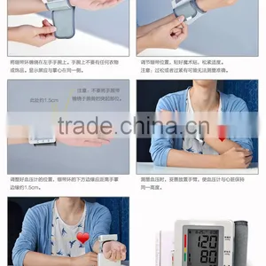 Android IOS APP Smartphone Control Automatic Inflating Wrist Watch Bluetooth Blood Pressure Monitor With Testing Heart Beat Rate thumbnail-6
