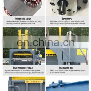 HENGWANG HW-60T 60 Ton Baler Wrapper Sponge Can Waste Plastic Hydraulic Press Automatic Pet Baler thumbnail-3