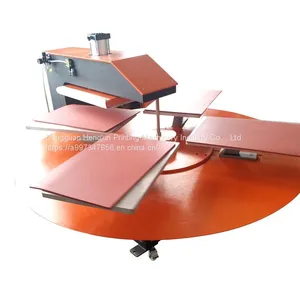 40*50 Automatic Four-station Rotary Pressing Machine Ironing Drill Flocking Machine thumbnail-2