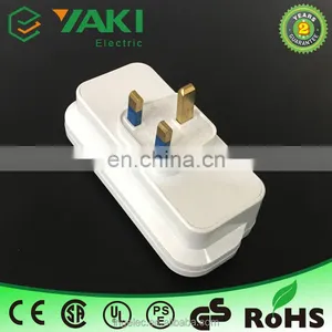 Wholesale 5v uk to Multi Function 2 Usb 13a Power Multi Plug Adapter thumbnail-5