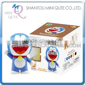 Mini Qute Bonnie Kawaii Boy Anime Doraemon DIY Cartoon Model Building Block Plasticine Clay Educational Toy NO.BN9995-1 thumbnail-1