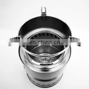 Folding Portable Camping Hiking Backpacking Stainless Steel Burning Stove Camp Stove thumbnail-3