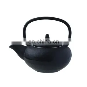 Japanese Tetsubin Tea Kettle Cast Iron Teapot With Stainless Steel Infuser Black thumbnail-1