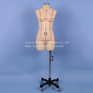 Wholesale White Color Fiberglass Made Tailor Mannequins Female Body Curvy Half-body Torso Dummy for Women's Lingerie thumbnail-1