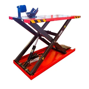 1000kg Hydraulic Motorcycle Scissor Lift Table thumbnail-1