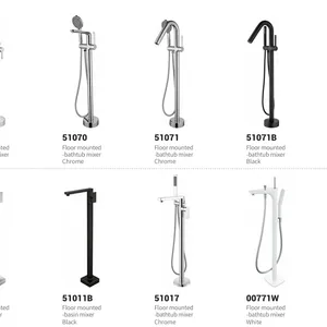 More Comfortable and Convenient to Use Suitable for a Relaxed Upgrade of the Bathroom Flexible to Use Floor Mounted Bathtub Mixer Series thumbnail-2