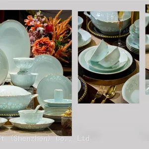 Jingdezhen High-temperature Exquisite Porcelain Tableware Set From Boutique Gift thumbnail-3