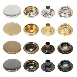Custom Printing Round Press Spring Four Part Snap Button for Clothing Leather 405#17mm thumbnail-4