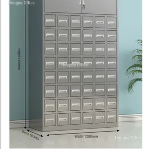 Professional Traditional Chinese Medicine Storage Unit |Fireproof Metal Pharmacy Drawers |for SF Dispensaries thumbnail-1