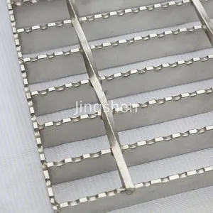 Hot-dip Galvanized Steel Grating for Ground Surfaces and Trenches, Serrated Surface Grating Bars thumbnail-2