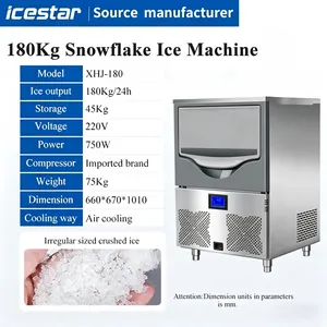 180kg Split-Type Snowflake Ice Machine for Seafood, Meat Processing, Laboratory & Medical Cooling thumbnail-2