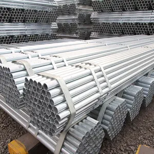 Customizable Round Steel Pipes GI Welded Pre-Galvanized, Schedule 40, 60mm 2 Inch ERW Tubes thumbnail-2