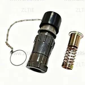FQ14 Series 3-Pin Circular Flange Female Socket With Wire Spring Tail Attachment thumbnail-2
