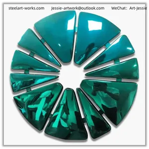 Commercial Interior ProjectSatin Metal FinishHotel Lobby Wall Sculpture thumbnail-2