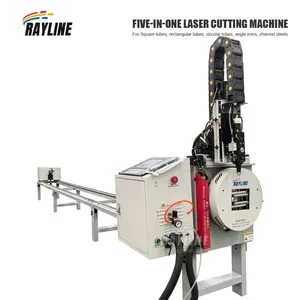 RA Series 5 In 1 Laser Cutting Machine For Square Tube Round Pipe Angle Iron Channel Steel Metal Cutter thumbnail-2