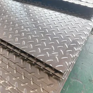Embossed Stainless Steel Sheet Linen/Rice/Diamond Pattern Anti-slip Plate for Cold Room thumbnail-4