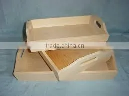 Colorful Distressed High Quality Solid Wooden Serving Tray in Vairety thumbnail-3