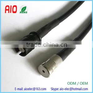Right Angle RAKU Female Plug To ISO Female Jack Aerial Adaptor Adapter Antenna Lead Cable For Car VAN Bus Radio thumbnail-1