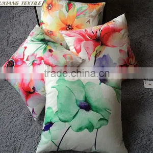 Digital Print Flowers Pillow Cushion thumbnail-1