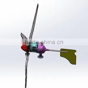 New Energy Green Non Polluting Small Horizontal Axis 5KW Wind Power Generator thumbnail-3