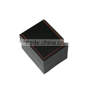 W1455-1 Factory Wholesale Leather Wooden Watch Box Velvet Cushion Watch Box thumbnail-1