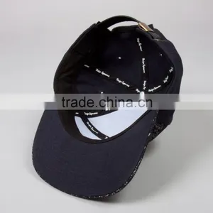 Custom 5 Panel Hat and Camo Flat Peak and Leather Strap Fabric for Summer Hat thumbnail-6