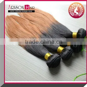 Hot Sale Remy Two Tone Brazilian Body Wave Brazilian Ombre Hair Weaves thumbnail-2