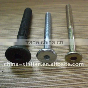 Hex Socket Round Flat Head Furniture Screw thumbnail-1