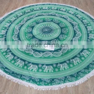 Summer Large Printed Round Beach Towels thumbnail-4