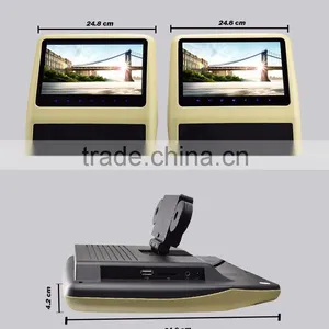 9"Headrest DVD With USB Port ,SD Slot,Wireless Games,without Pillow,auto Monitor thumbnail-5