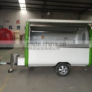 Green Fast Food Cart For Sales,Food Van/Street Food Vending Cart For Sales, in Line With European Standards, Australia Standard thumbnail-1