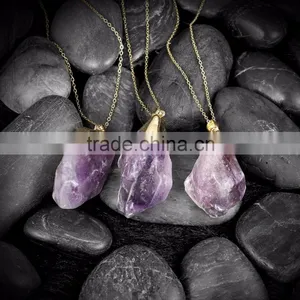 Popular Colorful Natural Crystal Necklace thumbnail-1