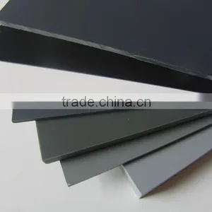 High Gloss Dark Grey Rigid Plastic PVC Sheets For Thermoforming thumbnail-3